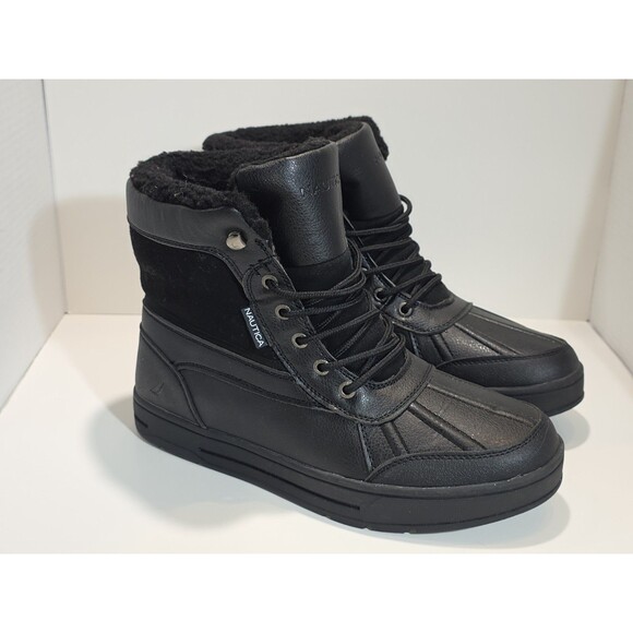 Nautica Lockview Mens Lined Duck Boots Size 10 Black main image 9